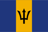 Barbados flag 160px PNG