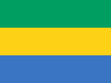 Gabon flag 160px PNG